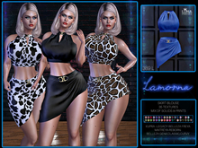 Lamorna Set, Skirt,Blouse,Glampack Special,35 Textures,Solids & Prints Mix,. Luna Chelsea