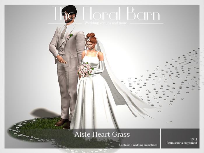 Wedding.:Wedding Aisle Heart Grass:.Animations Wedding