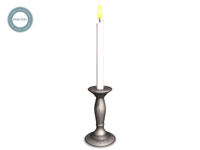Dutchie silver candleholder