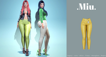 Miu - Alina yellow leather pants
