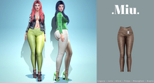 Miu - Alina rocky road leather pants