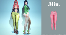 Miu - Alina pink leather pants