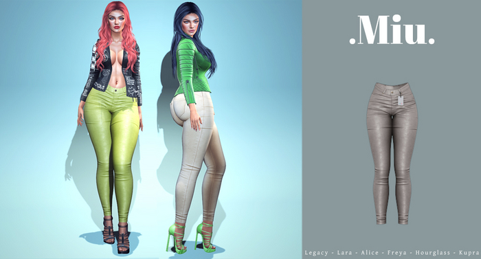 Miu - Alina paloma leather pants