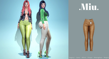 Miu - Alina sugar almond leather pants