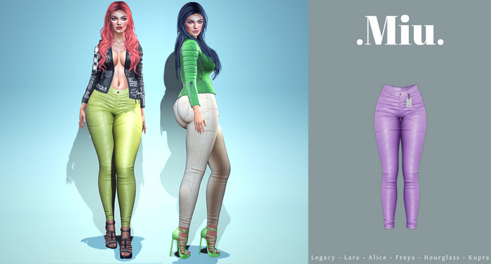 Miu - Alina lilac leather pants