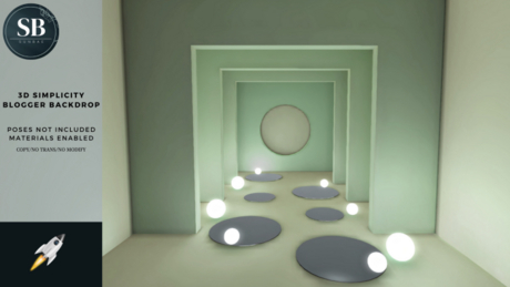 Second Life Marketplace - [SB] 3D Simplicity Blogger Backdrop