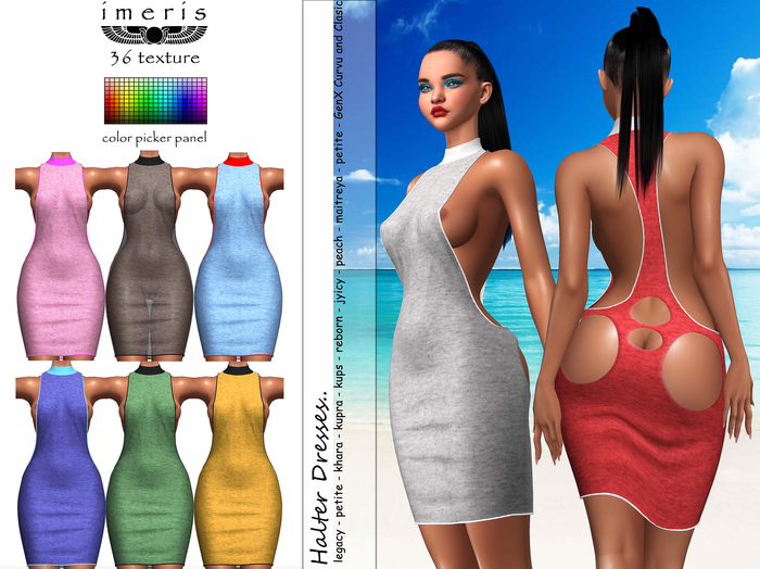 imeris / HALTER DRESSES -2
