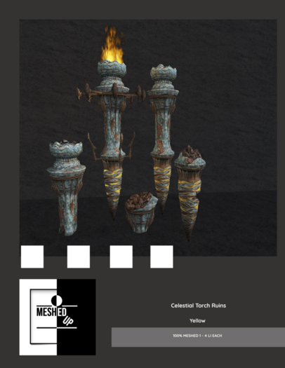 MeshedUp: Hovering Celestial Torch - Ylw Crystal Pack