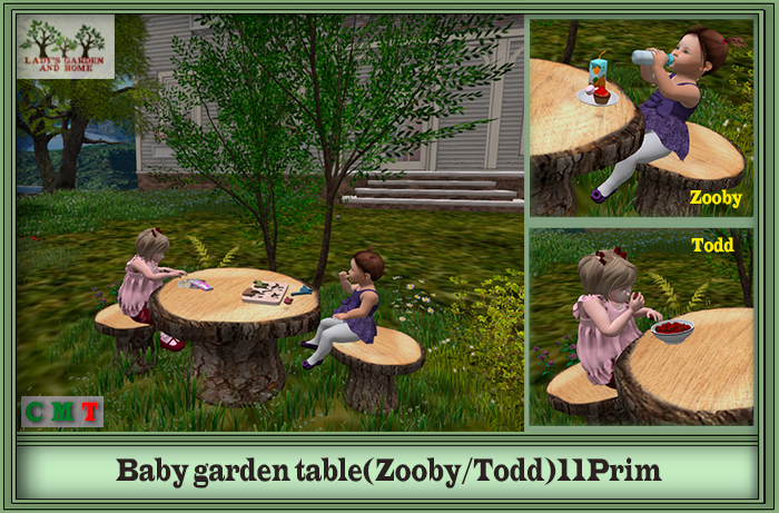 Lady's Garden - Baby garden table(Zooby/Todd)11Prim