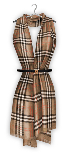 erratic / zeina - scarf / tan tartan (Maitreya Lara, Lara Petite / Legacy Classic + Perky / Reborn)