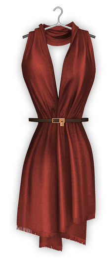 erratic / zeina - scarf / rust (Maitreya Lara, Lara Petite / Legacy Classic + Perky / Reborn)