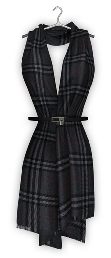 erratic / zeina - scarf / black tartan (Maitreya Lara, Lara Petite / Legacy Classic + Perky / Reborn)
