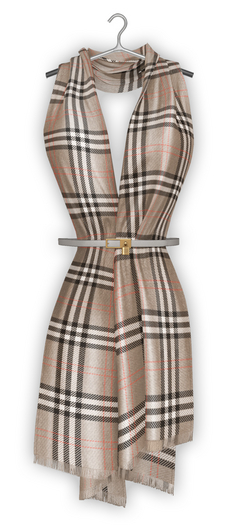 erratic / zeina - scarf / beige tartan (Maitreya Lara, Lara Petite / Legacy Classic + Perky / Reborn)