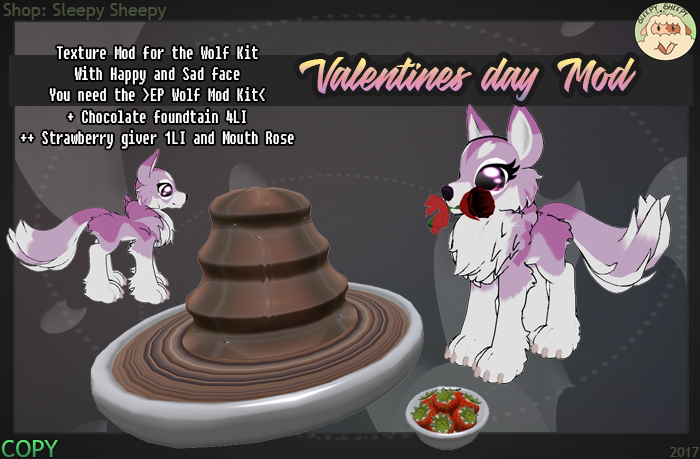 ..Sleepy Sheepy.. Valentine Texture Wolf Mod