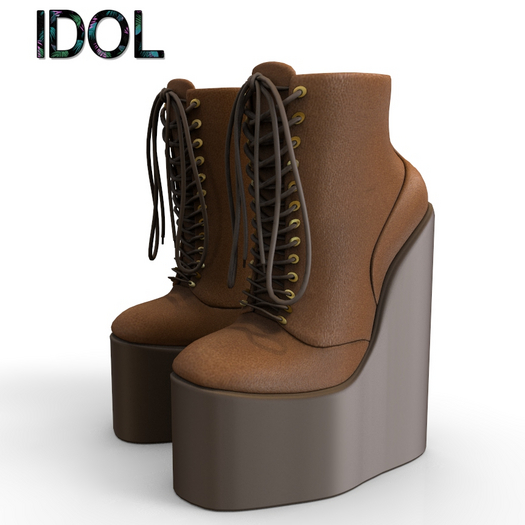 Brown Platform Boots