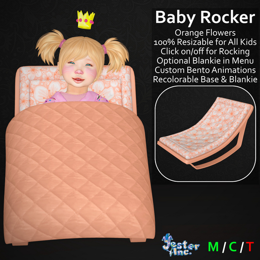[Jester Inc.] Baby Rocker! (Orange Flowers)