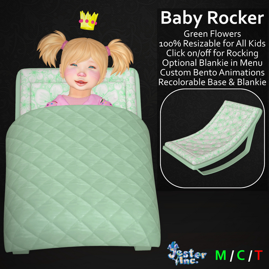 [Jester Inc.] Baby Rocker! (Green Flowers)