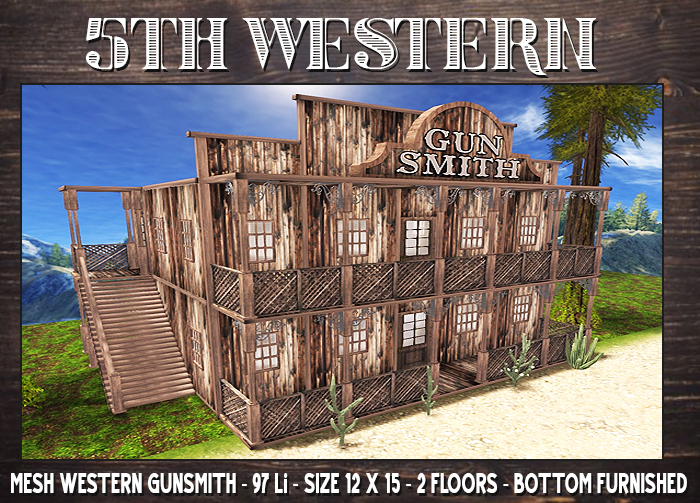 5TH~ Mesh Western Gunsmith Rustic Wood - 2023