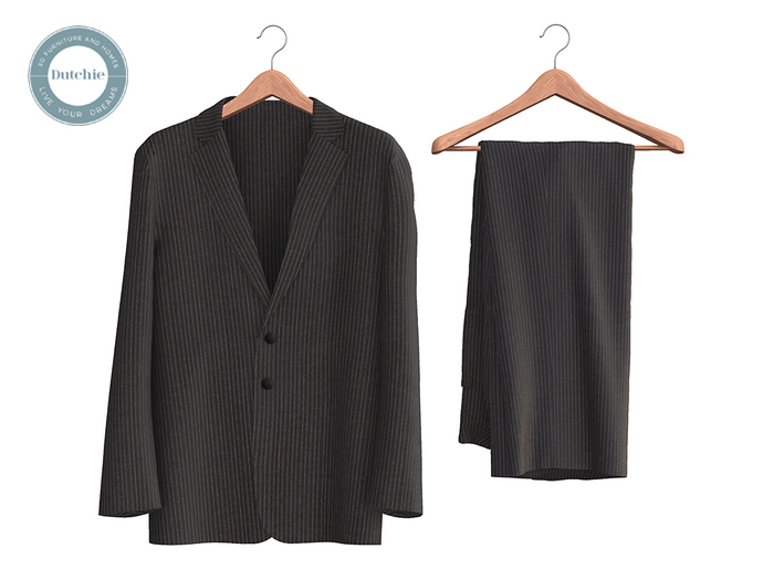 Hanging Clothes: Pinstripe Suit