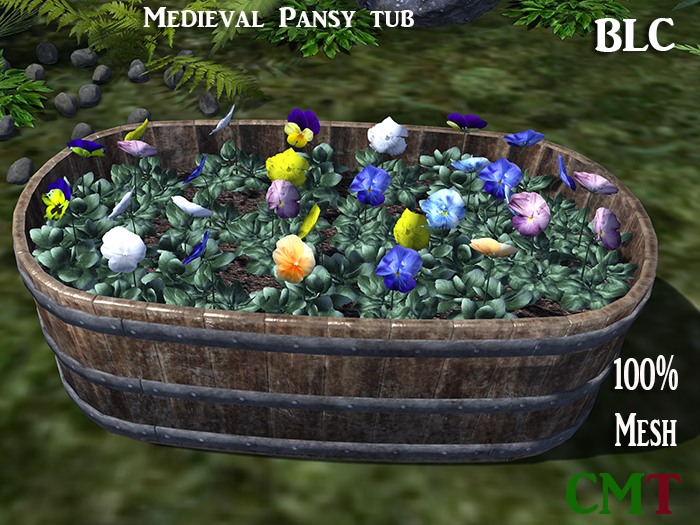 BLC Medieval Pansy tub