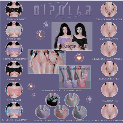 20.Bipolar - Siani Slippers - RARE - Maitreya