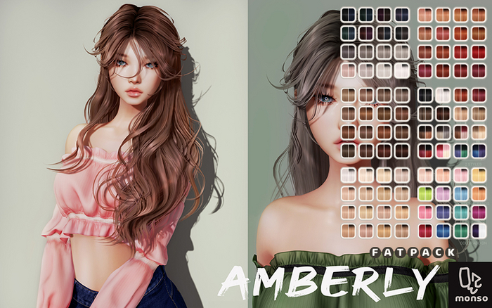[monso] Amberly Hair /Fatpack