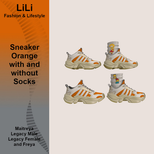 LiLi - Simpsons Sneaker Orange