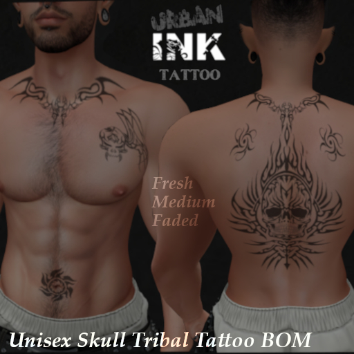 ::<<Skull Tribal Tattoo>>::