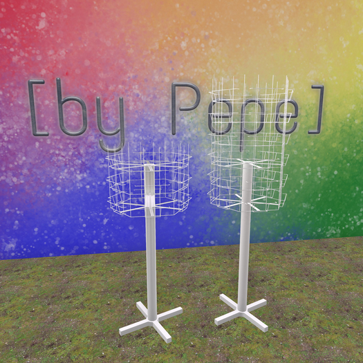 [by Pepe] Simple rack stands for postcards (empty)