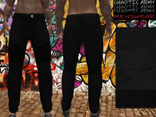 *PROMO* CHAOTIC ARMY - BLACK CASUAL JEANS - FOR BELLEZA JAKE