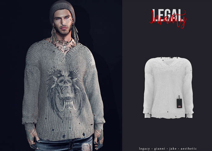 Legal Insanity - Grunge vneck #1