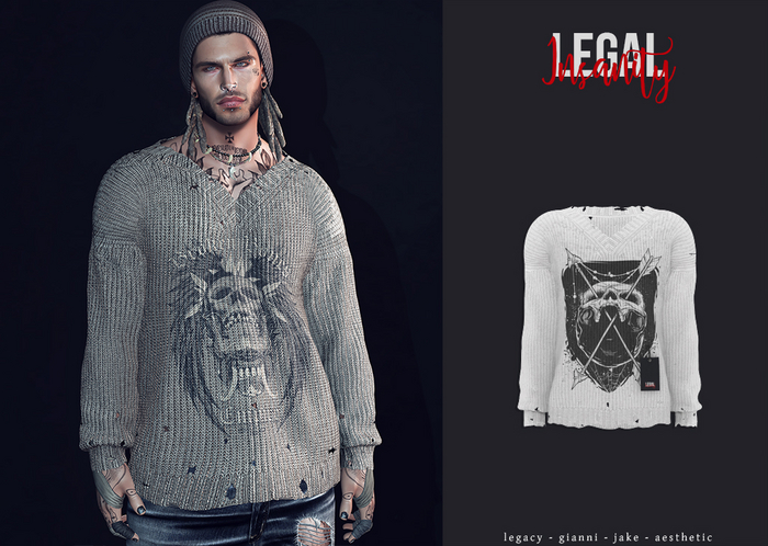 Legal Insanity - Grunge vneck #2