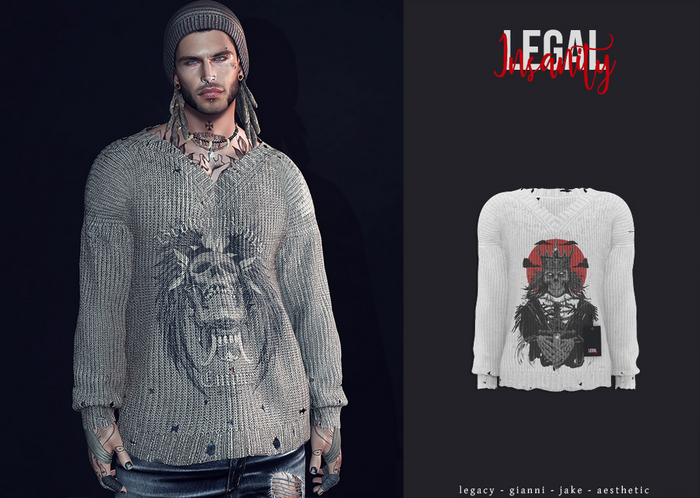 Legal Insanity - Grunge vneck #3