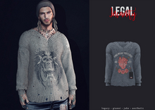 Legal Insanity - Grunge vneck #22
