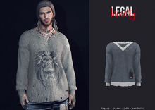 Legal Insanity - Grunge vneck #24