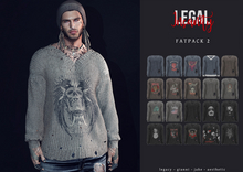 Legal Insanity - Grunge vneck FATPACK 2