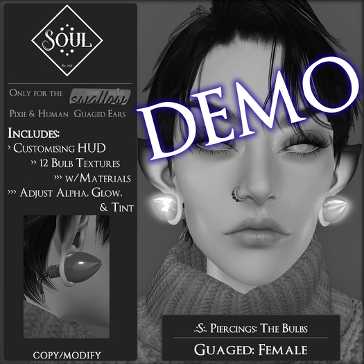 .:S:. Piercings: The Bulbs: Guaged: DEMO