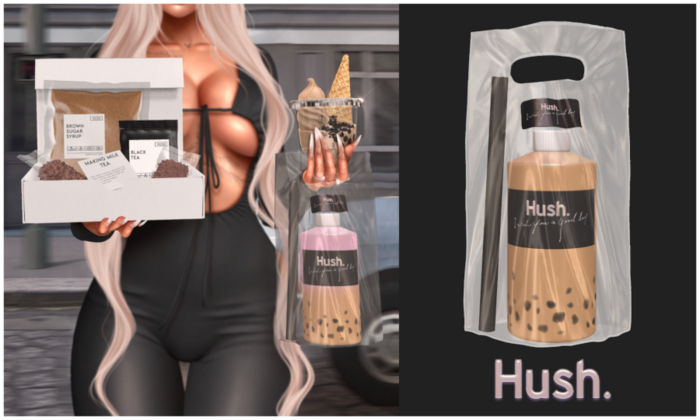 Hush . Milk Tea . Bobba To-Go