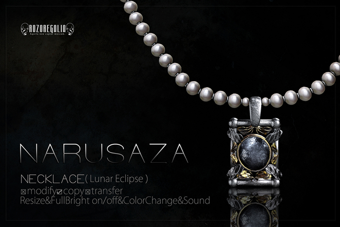 ROZOREGALIA_NARUSAZA*NECKLACE(Lunar Eclipse)