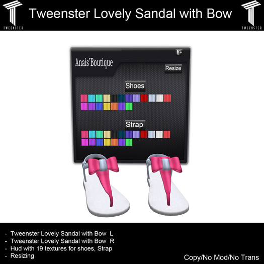 Tweenster Lovely Sandal with Bow Demo