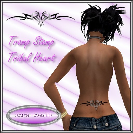 !!Sap's Fashion: Tribal Heart Tramp Stamp (Back)