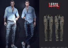 Legal Insanity - Vasco old studded denims