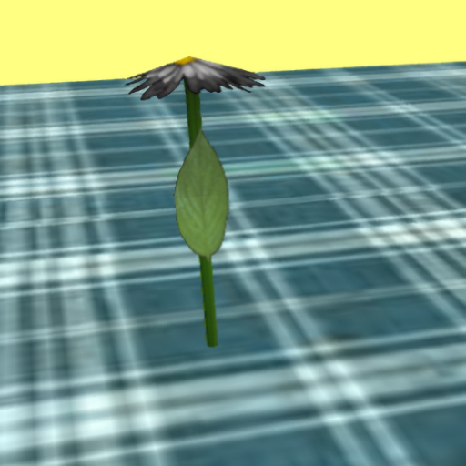 single silver flower