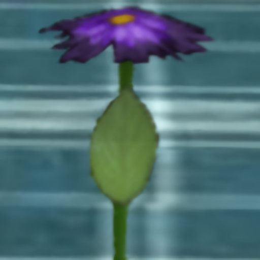 single purple flower