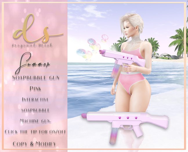 DS - Summer Soapbubble Gun - Pink