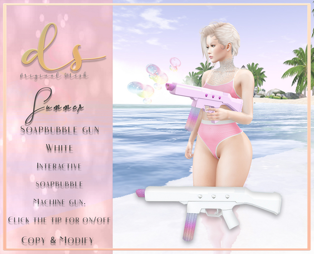 DS - Summer Soapbubble Gun - White