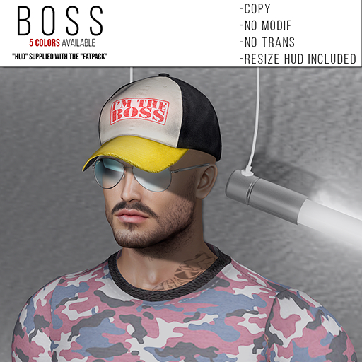 [LEVEL] : Cap Jeans - I'm The Boss [Red/Blue]