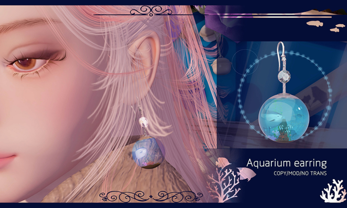 [Angel Craft] Aquarium earring