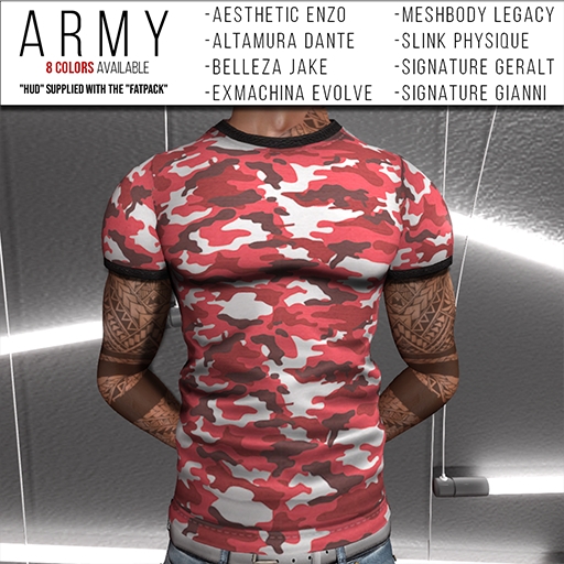 [LEVEL] T-shirt - Army [PURPLE]