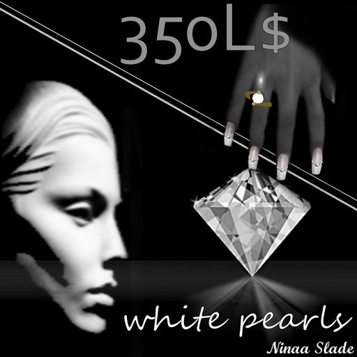 FIN Fashion - Pearls Ring White